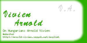 vivien arnold business card